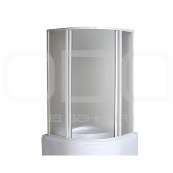 Душовий напівкруглий уголок ODA (полістирол 4-стулки) -1