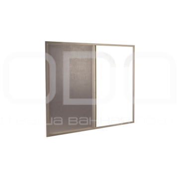 Штора на ванну ODA (полістирол 2-стулки) -1
